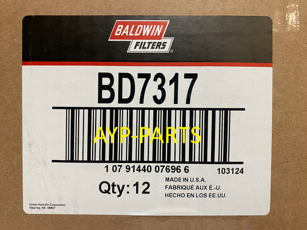 BD7317 (CASE OF 12) BALDWIN OIL FILTER LF9028 Carrier Hyundai, a443