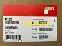 FF2200 (CASE OF 6) FLEETGUARD FUEL FILTER BF7766 Cummins ISX Engines a247