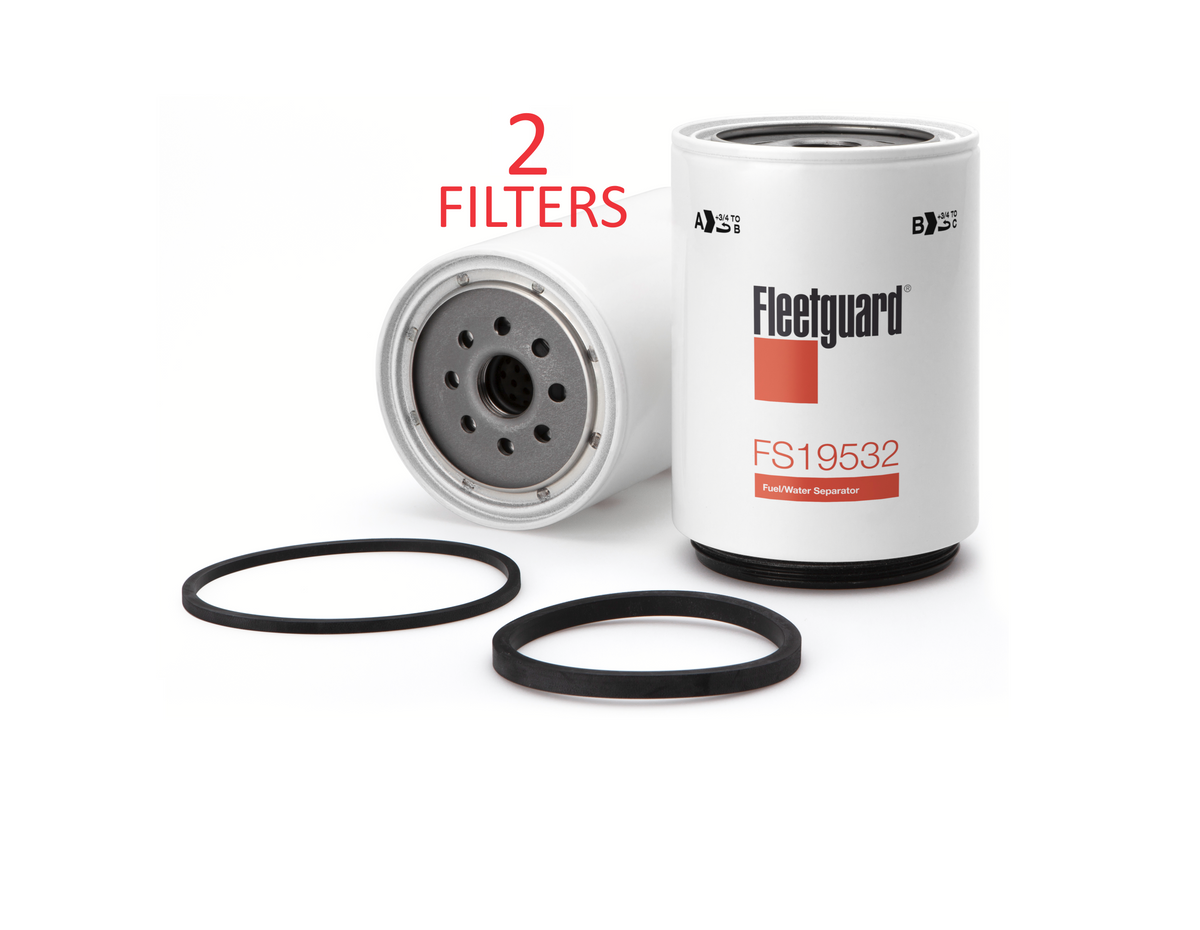 FS19532 (2 PACK) FLEETGUARD FUEL FILTER BF46083-O a053 – Auto/Truckparts